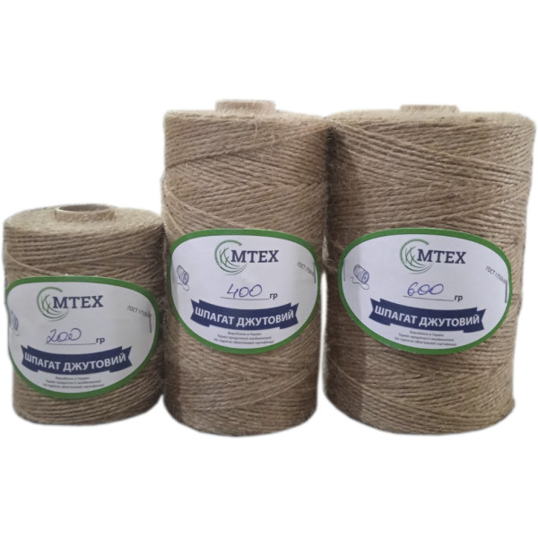 Шпагат джутовый 1 кг, 2 мм от Mtex