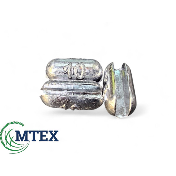 Свинцовый сетевой груз 10грм. зажимной 100шт. упаковка