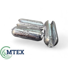 Свинцовый сетевой груз 25грм. зажимной 50шт. упаковка