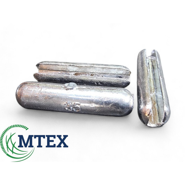 Свинцовый сетевой груз 35грм. зажимной 50шт. упаковка