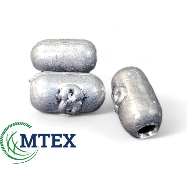 Свинцовый сетевой груз 8грм. сквозной 100шт. упаковка