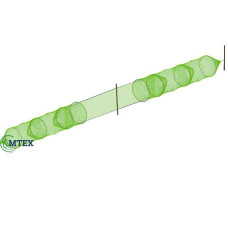 Ятерь верша 1 крыло 2 бочки на 4 кольца Ø50/45/40/35