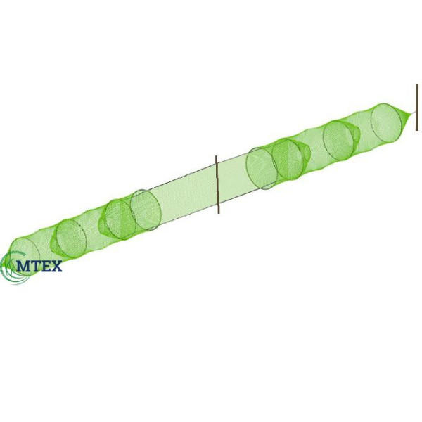 Ятерь верша 1 крыло 2 бочки на 4 кольца Ø100/95/90/85