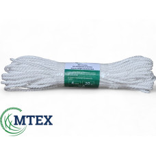 Верёвка полипропиленовая Ø 4мм. 20м. белая