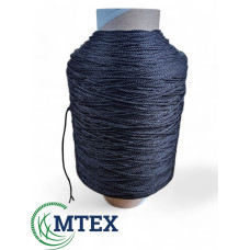 Нитка полипропиленовая черная 1150м, 2мм 1,3 кг. Цена за бобину.