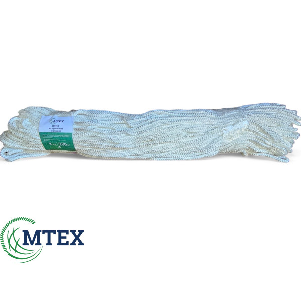 Шнур капроновый вязаный Ø4мм. 50метров. 